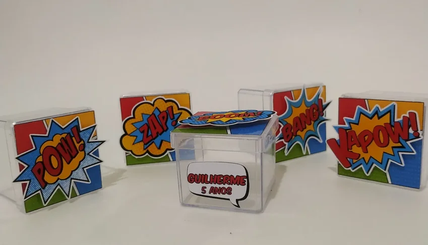 Caixa Acrílica Personalizada 6 x 6 cm