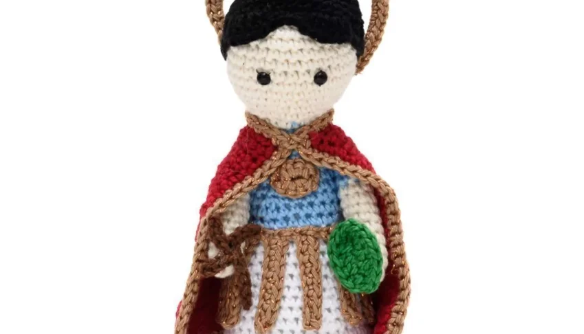 Santo Expedito em amigurumi