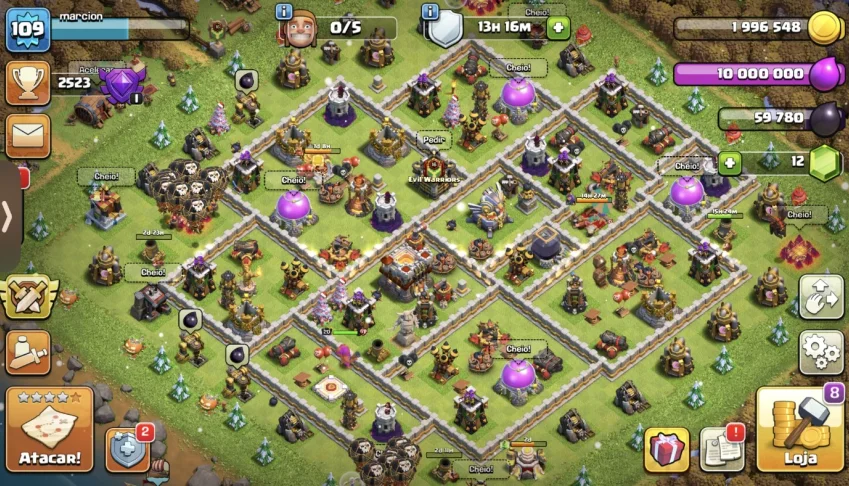Conta clash of clans cv11 barato