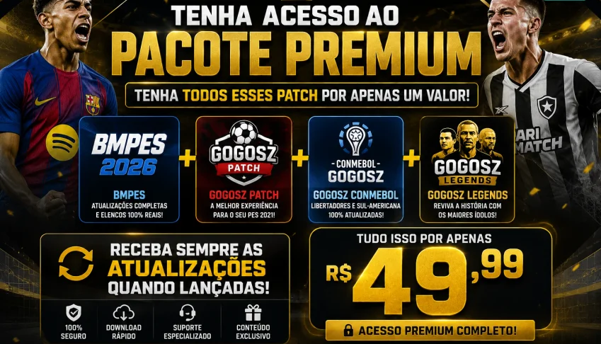 Pacote Premium De Patchs Para Pes 2021