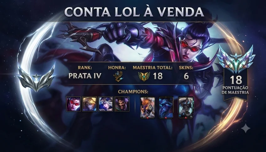 Conta Smurf League Of Legends Full Acesso -(+De 30 Champs)