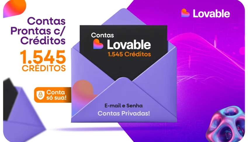 💎✉️ Contas Lovable Abastecidas C/ 1.545 Créditos