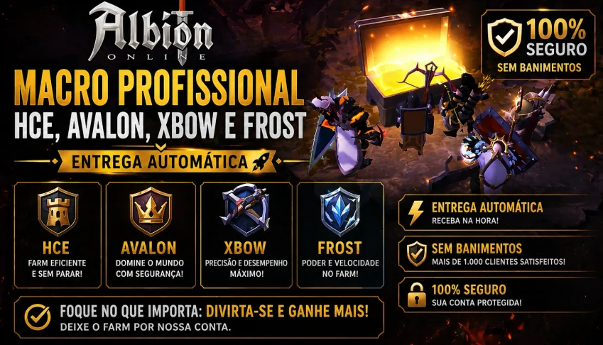Albion Online Macro Hce,Avalon, Xbow E Frost