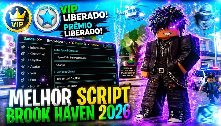 Script Brookhaven | +100 funções | Atualizado