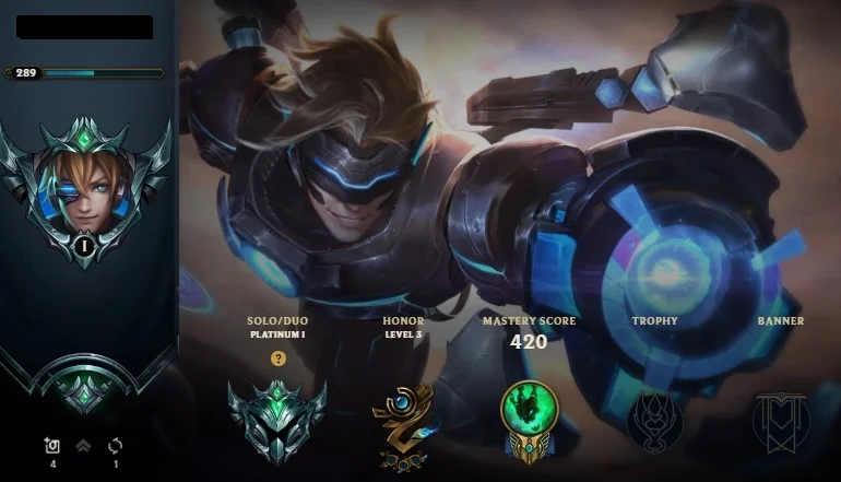 Conta de league of legends
