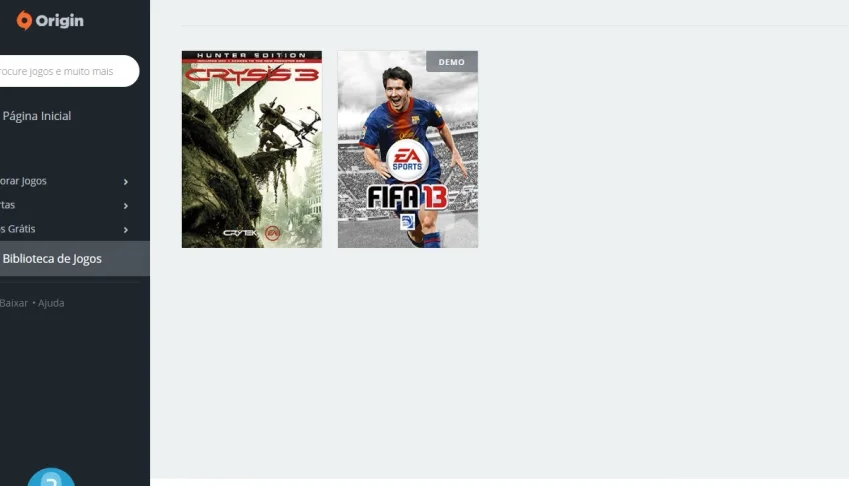 CONTA ORIGIN COM CRYSIS 3