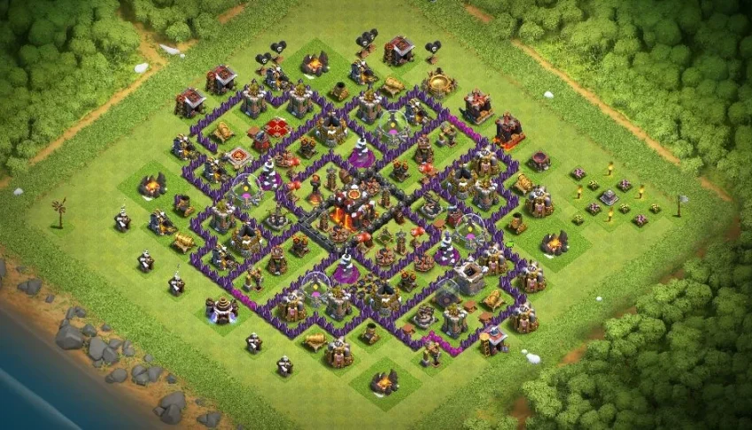 Clash of Clans CV10 com gemas.