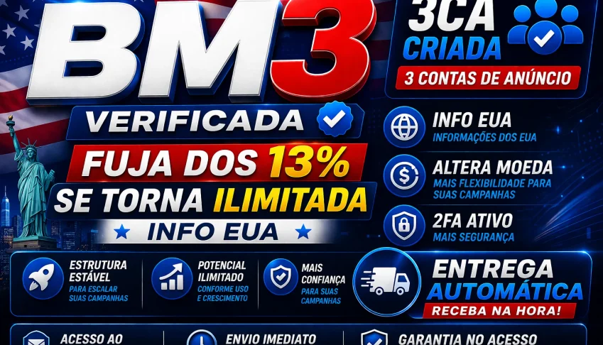 BM3 Verificada | Fuja dos 13% | Se Torna Ilimitada