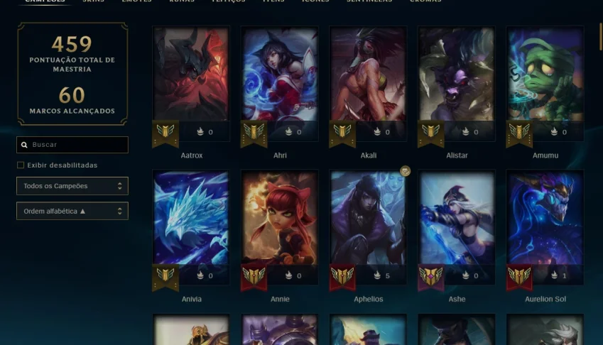 Conta League of Legends