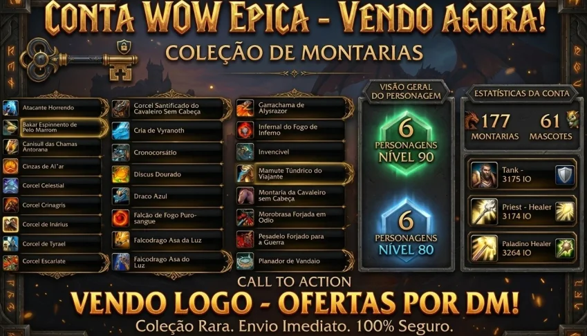 Conta World Of Warcraft ~ Wow Retail