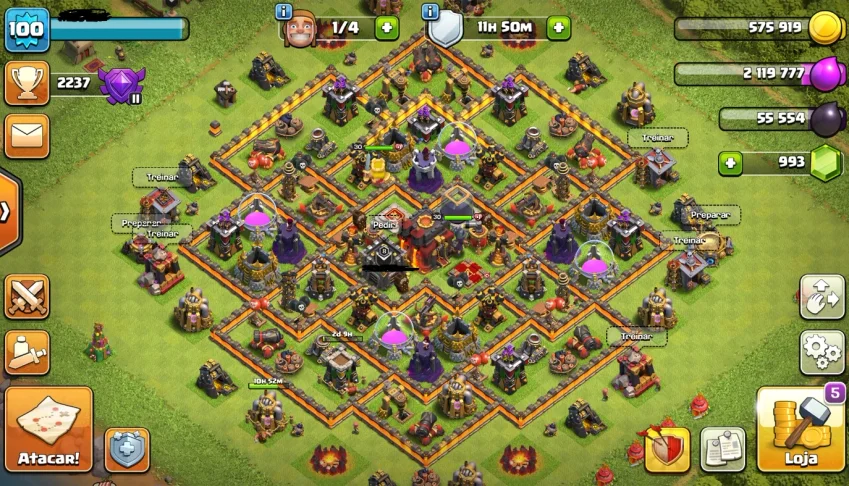 Clash of Clans CV10 Quase FULL