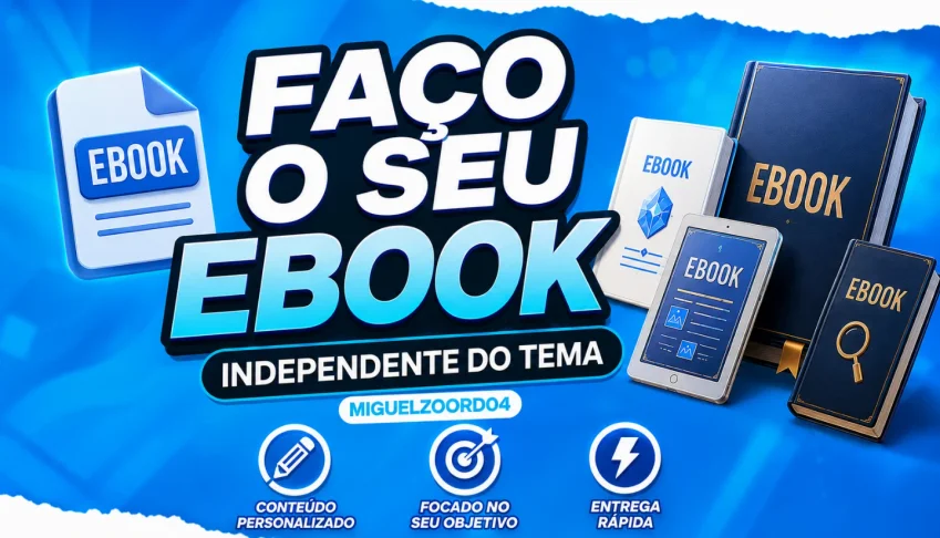 [ Promoção Exclusiva ] - Faço Seu Ebook/Infoproduto