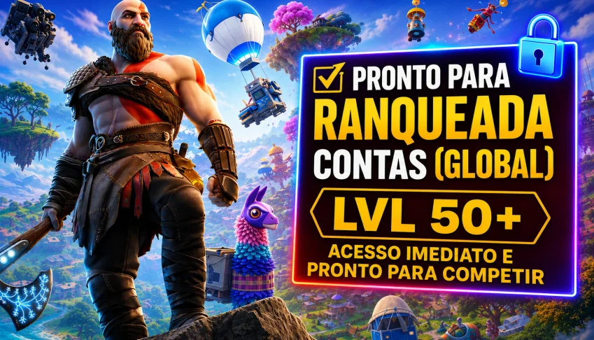 Conta Global do Fortnite - Nível 50+ - Acesso Total
