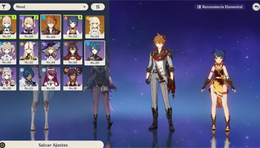 Conta Genshin Impact AR 33 2 personagens 5*