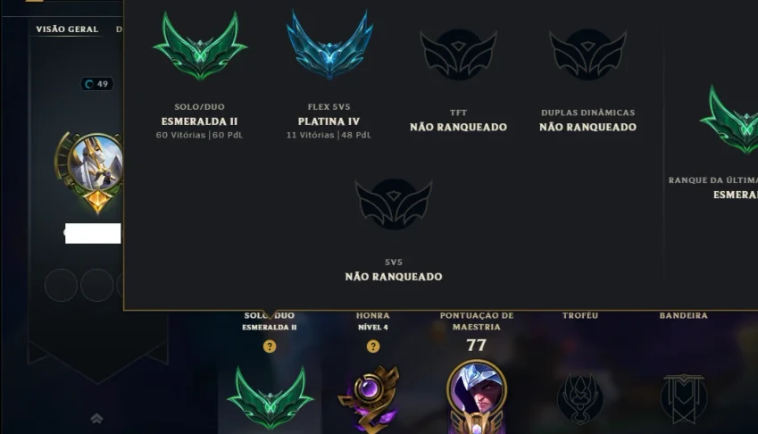 Esmeralda 2 com 75 Champs e 48 Skins