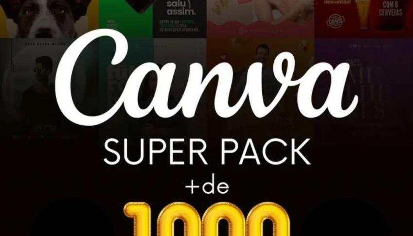 Pack De 1000 Artes Editáveis-Canva