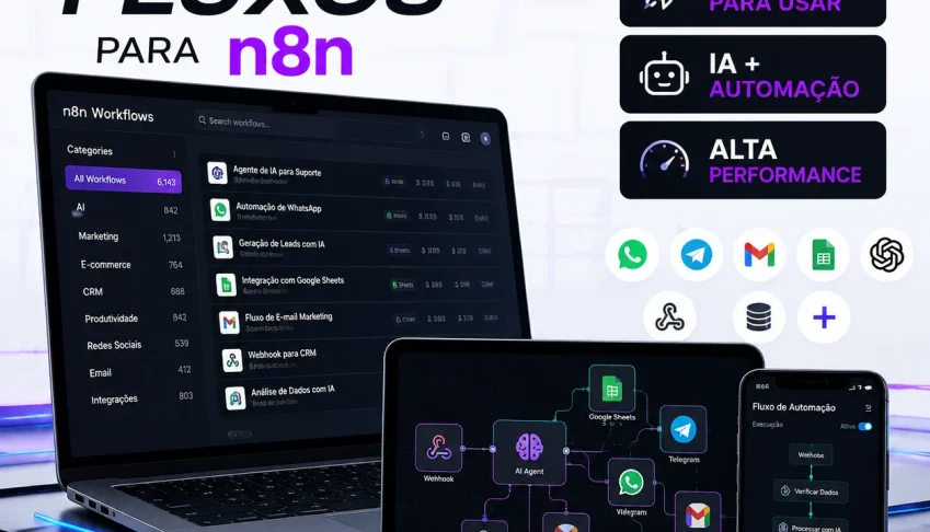 +6.000 Fluxos Prontos para n8n 🚀