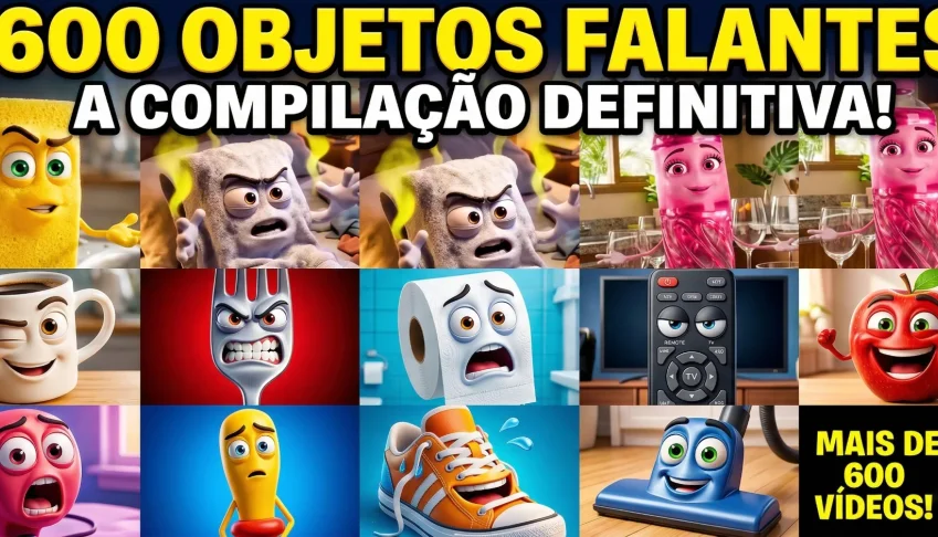 +600 Vídeos Virais de Objetos Falantes