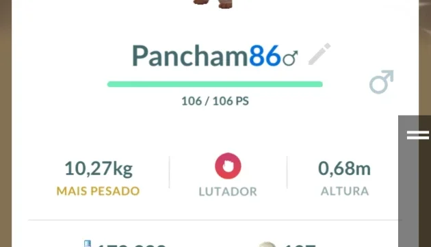 Pokémon Pancham shiny