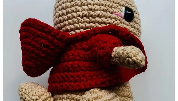filhinho coelho popsom amigurumi