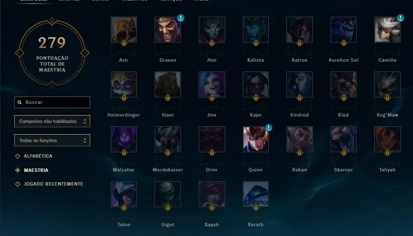 CONTA PLATINA V - 14 PÁGINAS DE RUNA - 150 SKINS