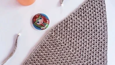 Bandana / Lenço para Cabelo em Crochê