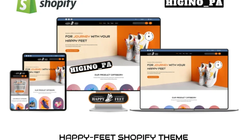 Tema Shopify HappyFeet - Calçados + Atualizações e Bônus