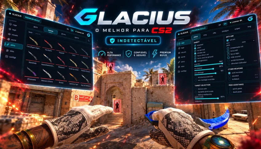 CS2 Cheat Glacius | 30 Dias | Indetectável | Aimbot + Esp