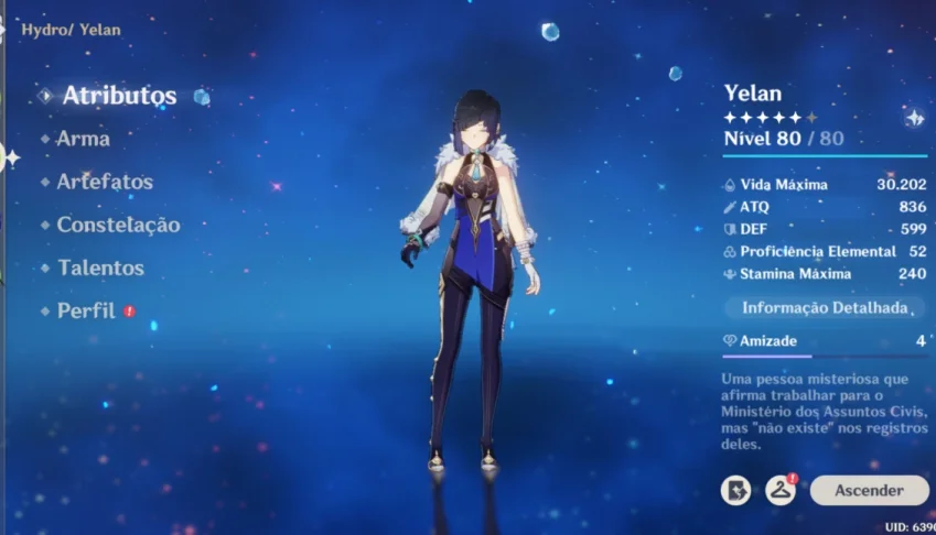 Conta de Genshin AR 45
