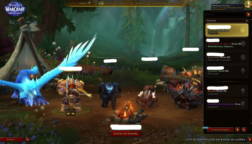 Conta World of Warcraft com 10 TCG / 571 montarias