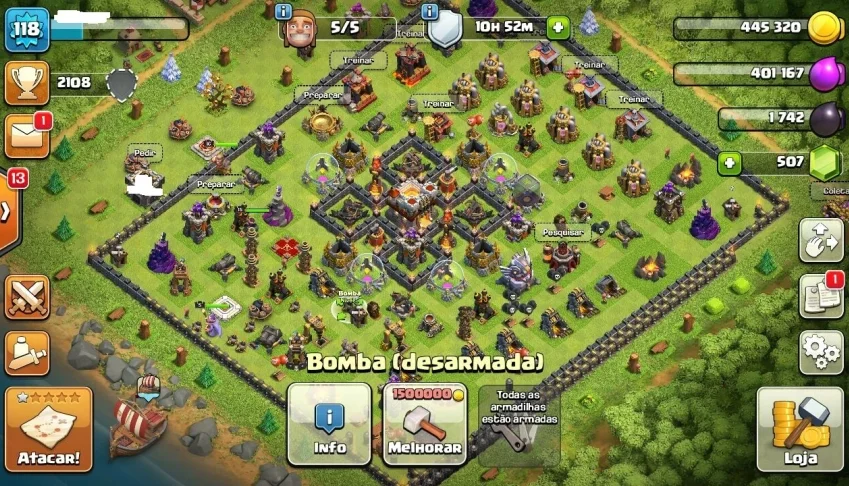 clash of clans cv11 barato