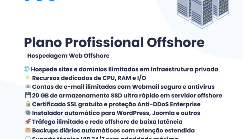 Plano Profissional — Hospedagem de Sites Offshore