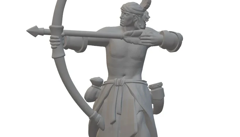 Arquivo STL para Impressão 3D - Orixá Oxossi