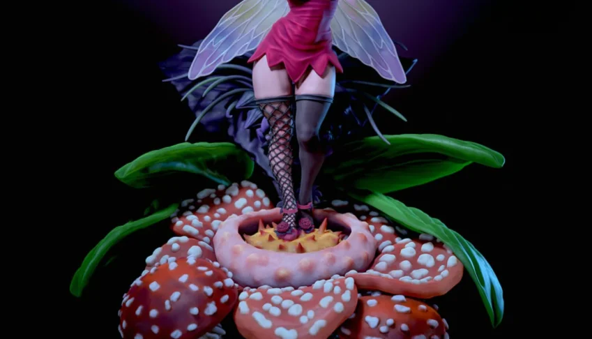 Vita The Goth Fairy 3D - Arquivo .Stl Para Impressão 3D