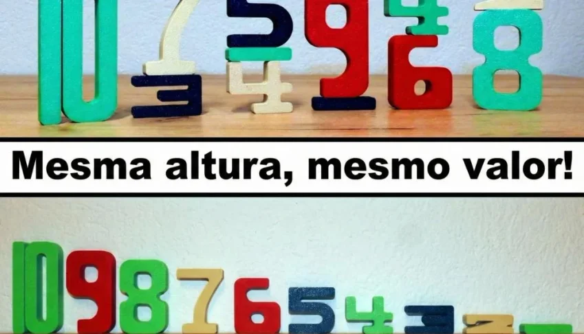 Kit Matemática Montessori com Números de 1 a 10