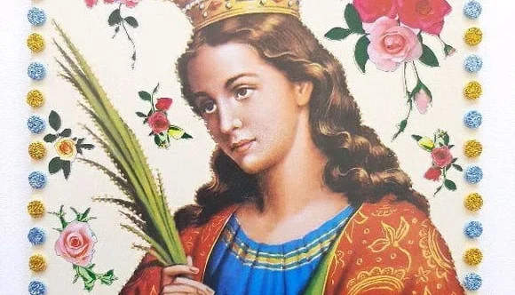 Quadrinho de Azulejo "Santa Catarina"
