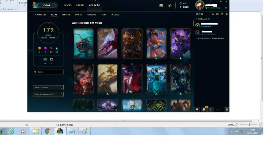 VENDA DE CONTA LEAGUE OF LEGENDS