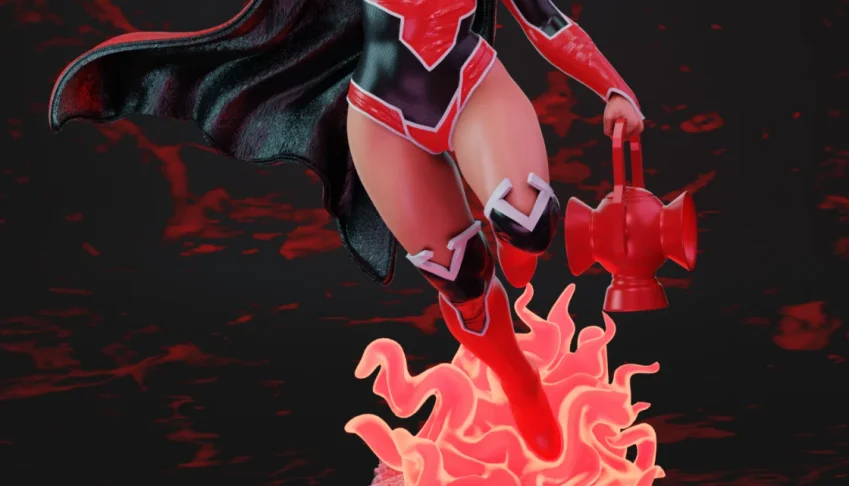 Kara Zor-El - Red Lantern - Stl 3D