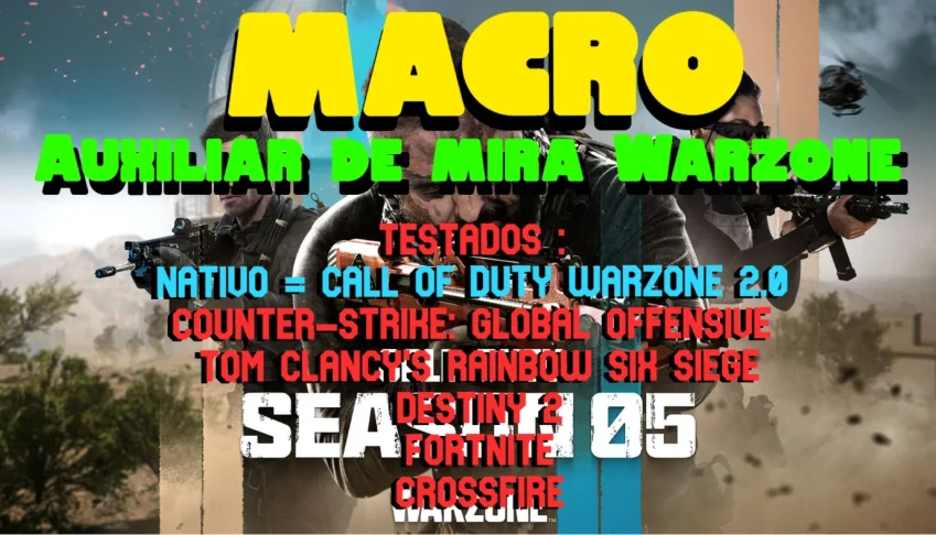 PROMOÇÃO - Warzone Macro Auxiliar De Mira 100%SAFE