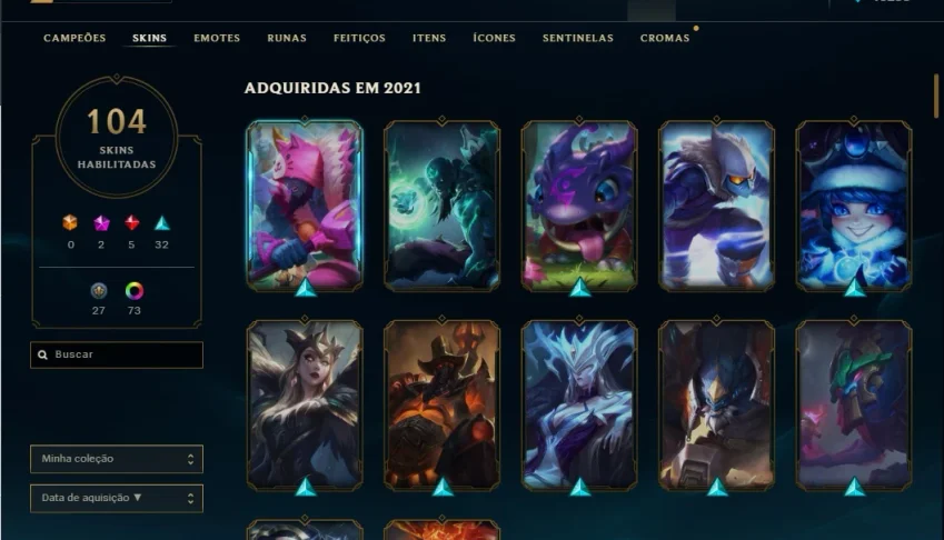 Vendo acc no lol. GOLD IV e GOLD III (solo/duo e Flexivel)