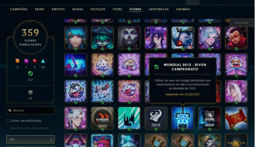 Conta League of Legends - Vitoriosas desde S3+