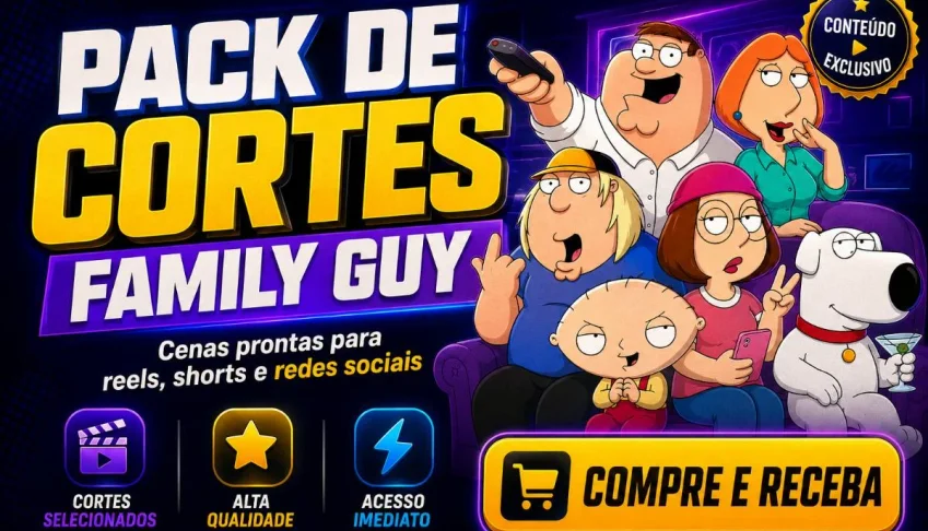 Pack Com +350 Cortes De Family Guy – Conteúdo Pronto Para Ed