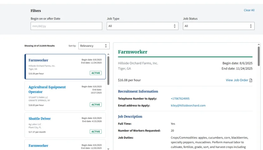 Lista Randomizada H2b Seasonaljobs - 100% Emails Extraidos 2