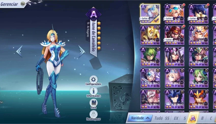 Conta saint seiya awakening