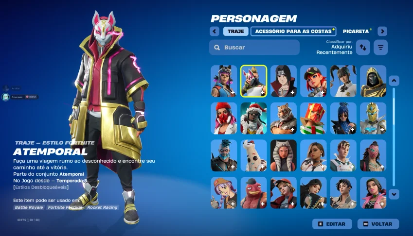 Conta fortnite + Epic games