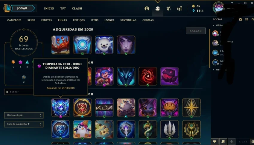 Conta league of legends- Diamante2