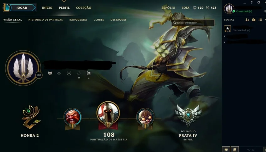 SMRUF PRATA 4 - MMR ALTO, SKINS DO ZED, FIZZ, PANT, ETC...