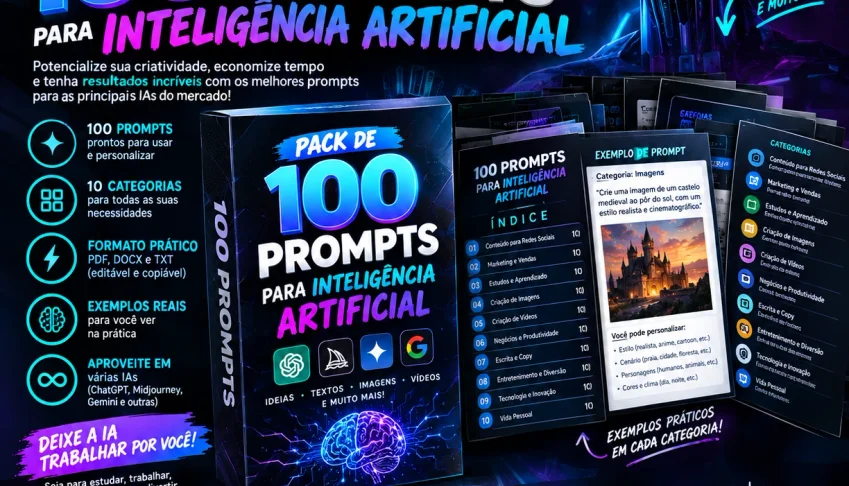 Pack De Prompts Para Inteligência Artificial