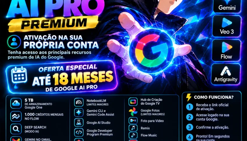 Google Ai Pro 30 dias | 5Tb | Gemini Pro + Veo 3 + Flow