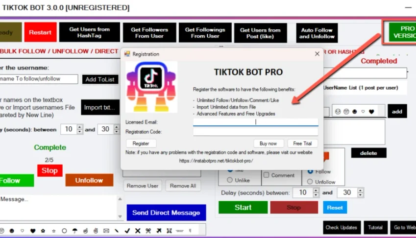 ✅ Tiktok Bot Pro Versão Pro